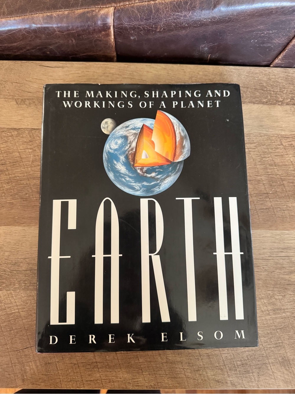 Earth by Derek Elsom - Illustrated Hardcover (Black, White, Blue) Vintage 1990s
